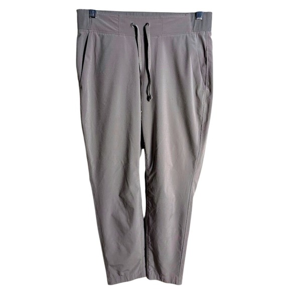 Athleta Pants - Athleta Gray Jogger Midtown Ankle Pants Women's Size 4P Drawstring Lightweight